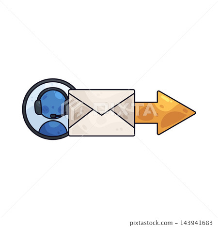 Illustration of Customer Service Forward Illustration of Customer Service Forward 143941683
