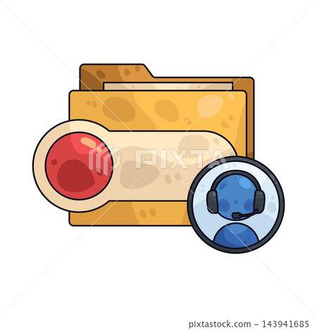 Illustration of Customer Service Record Illustration of Customer Service Record 143941685