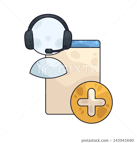 Illustration of Customer Service Add Illustration of Customer Service Add 143941690