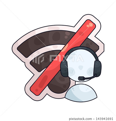 Illustration of Customer Service Offline Illustration of Customer Service Offline 143941691