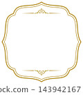 Antique/Vintage/Frame/Label/Square/Gold/Illustration/Material 143942167