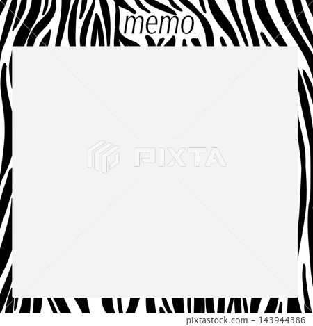 Zebra Pattern Memo Zebra Pattern Memo 143944386