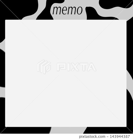 Cowhide print memo pad Cowhide print memo pad 143944387