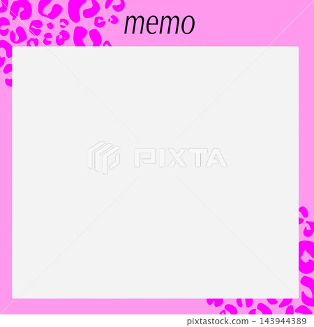 Pink Leopard Memo Pink Leopard Memo 143944389