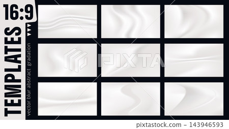 Background gradient with soft grey folds and white highlights. Horizontal design with smooth flowing texture. Abstract vector set for business presentation or jewelry website banner or winter sale bg Background gradient with soft grey folds and white highlights. Horizontal design with smooth flowing texture. Abstract vector set for business presentation or jewelry website banner or winter sale bg 143946593