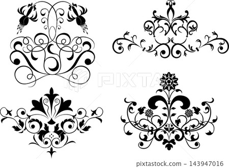 Collect element for design, set flower, vector 143947016