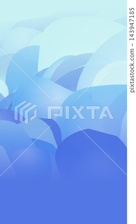 A background with overlapping blue bubbles and spheres. 143947185