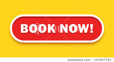 Book now button icon in flat style. Reservation banner vector illustration on isolated background. Booking flyer sign business concept. Book now button icon in flat style. Reservation banner vector illustration on isolated background. Booking flyer sign business concept. 143947792