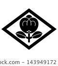 這是家族徽章，形狀為菱形，裡面有一顆茶籽。 143949172