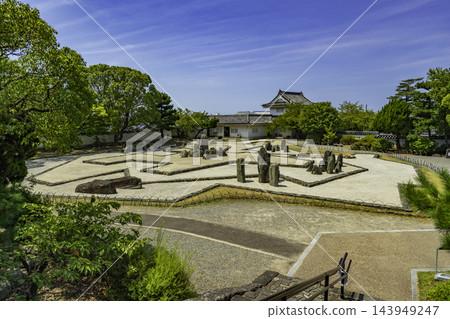 大阪府岸和田市岸和田城、八陣庭園 143949247