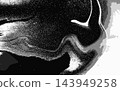 Abstract Ink Marble Black and White Grunge Vector Texture 143949258