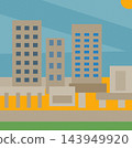 urban scene with buildings and city 143949920