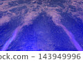 aerial view of the airplane flying above the sea 143949996