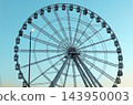 vintage Ferris wheel in the park 143950003