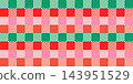 Red, pink and green Christmas plaid vector seamless pattern, Small and big squares check for holiday packaging design, wrapping paper and textiles 143951529