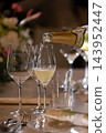 Champagne glasses that can be used for Christmas and party themes. Champagne glasses that can be used for Christmas and party themes. 143952447