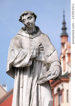 Saint Anthony of Padua statue, Plague column at Main Square of the city of Maribor in Slovenia 143952911