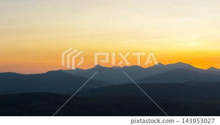 beautiful sunrise in the mountains beautiful sunrise in the mountains 143953027