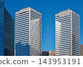 The sky over Osaka Business Park (OBP) and TWIN21 The sky over Osaka Business Park (OBP) and TWIN21 143953191