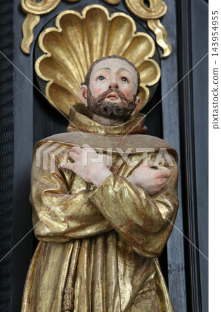 Saint Dominic on the altar of Our Lady of Sorrows, parish Church of the Immaculate Conception of the Virgin Mary in Lepoglava, Croatia Saint Dominic on the altar of Our Lady of Sorrows, parish Church of the Immaculate Conception of the Virgin Mary in Lepoglava, Croatia 143954955