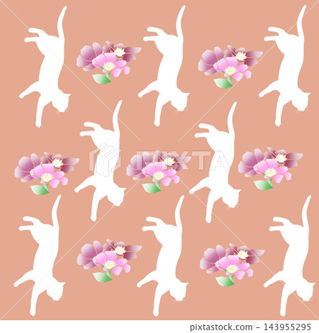 貓與花(插圖) 貓與花(插圖) 143955295