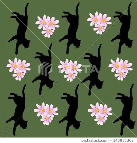 貓與花(插圖) 貓與花(插圖) 143955302