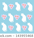 貓與花（插圖） 143955468