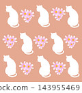 貓與花（插圖） 143955469