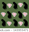 貓與花（插圖） 143955471