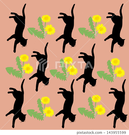 貓與花（插圖） 143955599