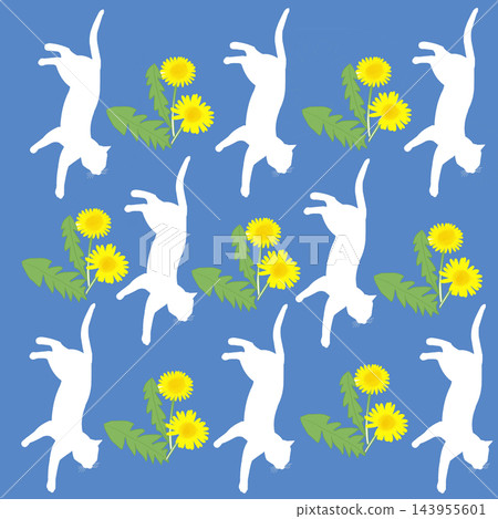 貓與花（插圖） 143955601