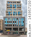 Administrative office building damaged by russian ballistic missile 143957150