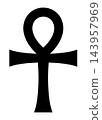 Ankh, the Egyptian cross of ancient Egypt 143957969