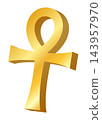Ankh, the Egyptian cross of ancient Egypt 143957970