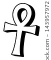 Ankh, the Egyptian cross of ancient Egypt 143957972