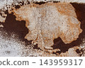 Old metal corrosion texture abstract rusty pattern rust white dirty concrete wall background structure backdrop steel 143959317