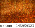 Cement rusty concrete rust old background retro aged orange grunge texture backdrop wall pattern surface 143959323