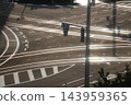 Tram tracks in front of Toyama Station 143959365
