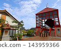 Higashi Bridge and shrine over the Hojozu Uchikawa River (1-chome, Hachiman-cho, Imizu City, Toyama Prefecture) 143959366