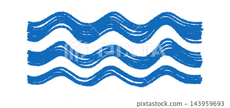 Waves Handdrawn Brush Strokes Waves Handdrawn Brush Strokes 143959693