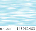 流動、隨機的水平條紋背景插圖素材 - 藍色 143961483