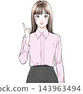 Office worker A_Blouse_Description 143963494