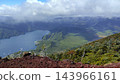 Lake Chuzenji viewed from the mountains in late autumn 143966161