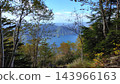 Mount Nikko-Shirane in late autumn, as seen from the trail of Mount Nantai. 143966163