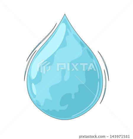 Illustration of Water Drop 143971581