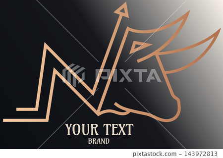 Bullish edge financial and trading logo template vector design Bullish edge financial and trading logo template vector design 143972813