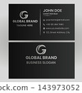 Luxury black and gold business card template vector design    143973052