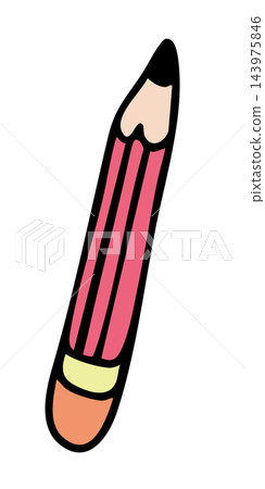 Hand drawn pencil for cartoon, back to school, department store, stationery, paper, envelopes, writing implements, school materials, office supplies, online shopping, grocery shopping, kids, childhood Hand drawn pencil for cartoon, back to school, department store, stationery, paper, envelopes, writing implements, school materials, office supplies, online shopping, grocery shopping, kids, childhood 143975846