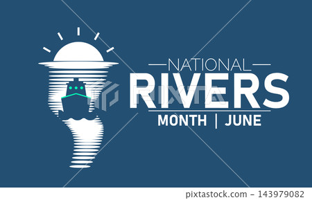 National Rivers Month Vector Nature Poster Banner Design Illustration National Rivers Month Vector Nature Poster Banner Design Illustration 143979082