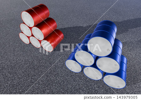 Drum can image (CG illustration) Drum can image (CG illustration) 143979305